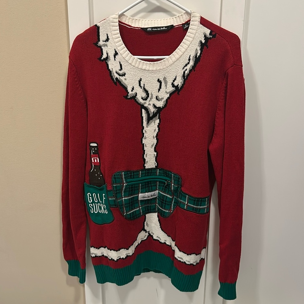 Travis Mathew golf sucks Christmas sweater